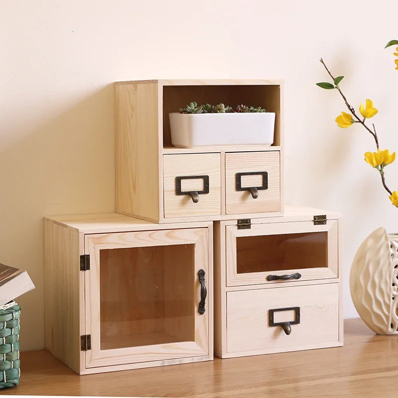 Creative Desktop Storage Box Solid Wood Office Book and Documents Storage Drawer Dresser Case for Cosmetics
Creative Desktop Storage Box Solid Wood Office Book and Documents Storage Drawer Dresser Case for Cosmetics
