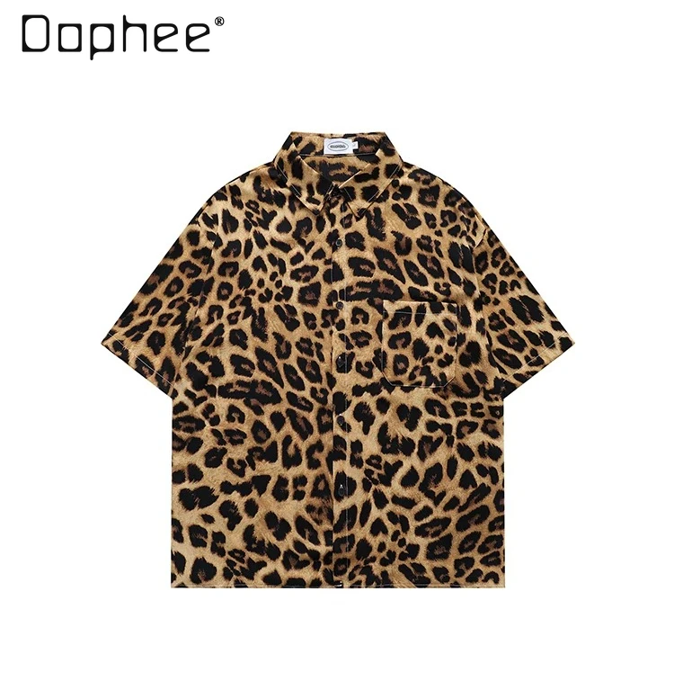 2026 Summer New American Retro Street Style Men's Leopard Print Loose Casual Daily Turn-Down Collar Short Sleeve Shirt
2026 Summer New American Retro Street Style Men's Leopard Print Loose Casual Daily Turn-Down Collar Short Sleeve Shirt