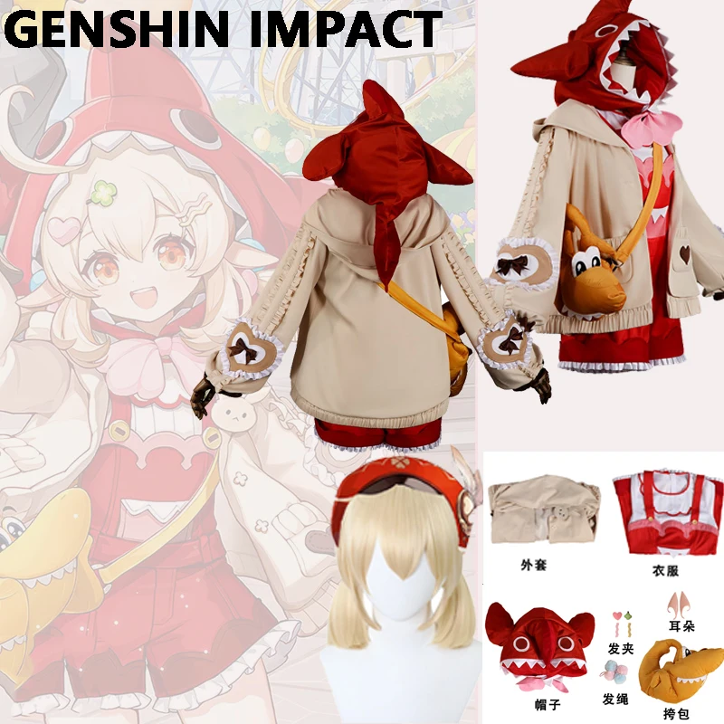 Genshin Impact Klee Outfit Set Cute Red Furry Shark Hat Bag Sweet Lolita Wig Accessories Halloween Anime Game Cosplay Comic Con
Genshin Impact Klee Outfit Set Cute Red Furry Shark Hat Bag Sweet Lolita Wig Accessories Halloween Anime Game Cosplay Comic Con