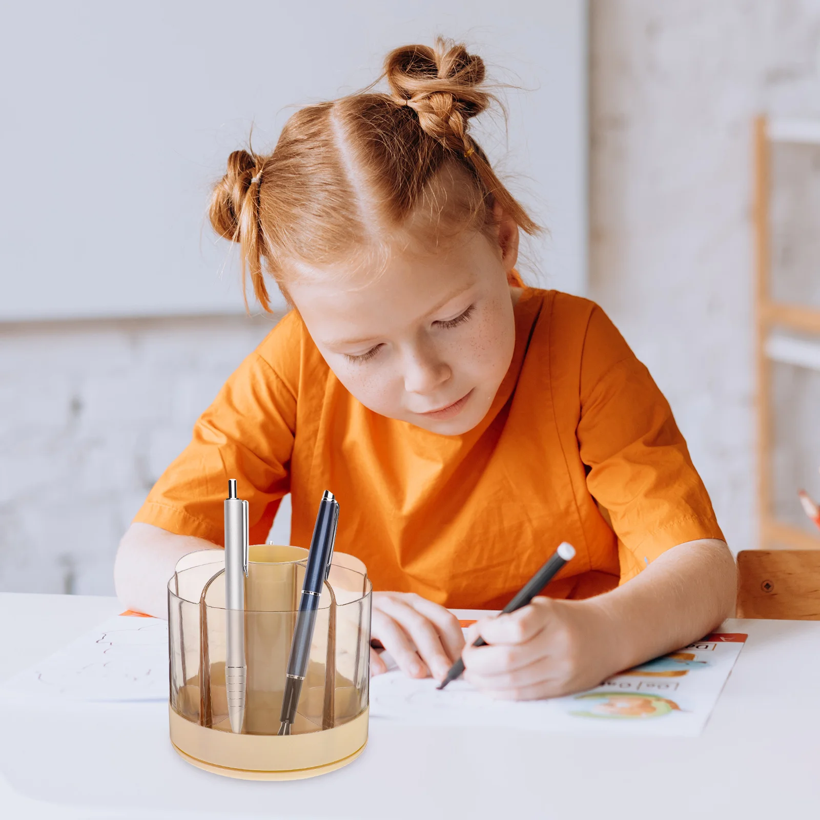 Rotating Pen Holder 360° Swivel Desktop Organizer For Makeup Brushes Pens Small Size Large Capacity Abs Multi-Function
Rotating Pen Holder 360° Swivel Desktop Organizer For Makeup Brushes Pens Small Size Large Capacity Abs Multi-Function