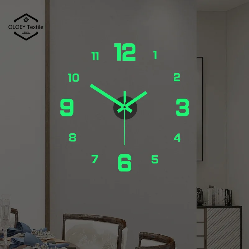 Luminous Digital Clock Wall Stickers Living Room Study Home Decoration Glow in The Dark Self-adhesive Decals Without Punching
Luminous Digital Clock Wall Stickers Living Room Study Home Decoration Glow in The Dark Self-adhesive Decals Without Punching