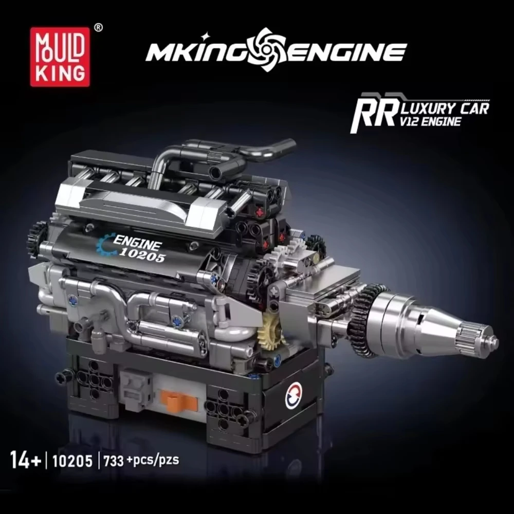 Конструктор Yuxing RR Luxury Car V12: Модель двигателя автомобиля из 733 деталей, набор для сборки, игрушка-подарок для взрослых, детей и коллекционеров
Конструктор Yuxing RR Luxury Car V12: Модель двигателя автомобиля из 733 деталей, набор для сборки, игрушка-подарок для взрослых, детей и коллекционеров