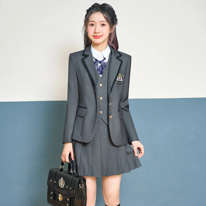 Autumn and Winter College Style Class and School Uniforms Suit Girls' Debate Competition Business Wear Formal Wear Kindergarten
Autumn and Winter College Style Class and School Uniforms Suit Girls' Debate Competition Business Wear Formal Wear Kindergarten