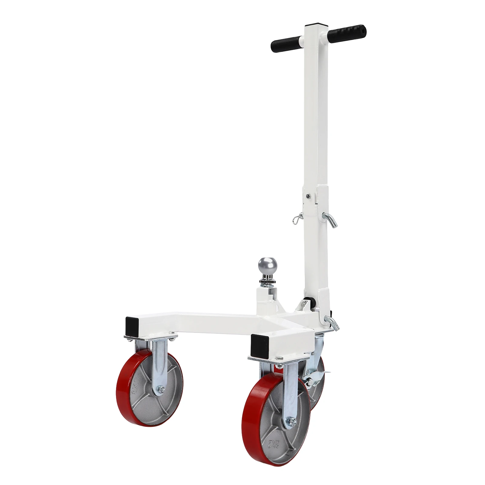 Trailer Dolly with 3500 lbs Capacity, Adjustable Height & Pull Rod, Cold-Rolled Steel, Brake for Safety, Easy Assembly
Trailer Dolly with 3500 lbs Capacity, Adjustable Height & Pull Rod, Cold-Rolled Steel, Brake for Safety, Easy Assembly