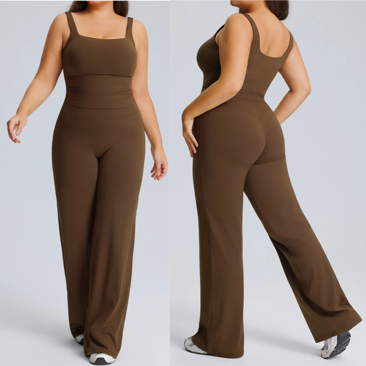 Plus Size 2 Piece Workout Set Square Neck Tank Top High Waist Wide Leg Pants Buttery Soft Loungewear Yoga Outfit Activewear Set
Plus Size 2 Piece Workout Set Square Neck Tank Top High Waist Wide Leg Pants Buttery Soft Loungewear Yoga Outfit Activewear Set