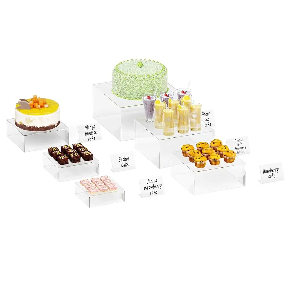 6Psc Buffet Risers, Food Risers For Buffet Table, Display Stand For Catering Dessert Collectibles Jewelry Figures Show, Clear
6Psc Buffet Risers, Food Risers For Buffet Table, Display Stand For Catering Dessert Collectibles Jewelry Figures Show, Clear