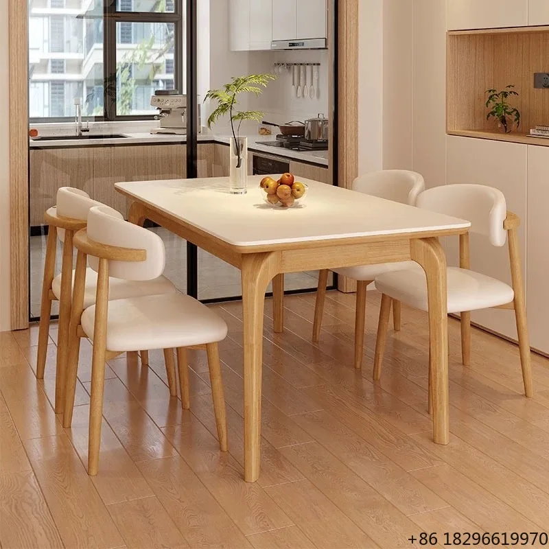 Solid Wood Rectangular Dining Table Modern Minimalist Style for Home Bar Apartment Kitchen
Solid Wood Rectangular Dining Table Modern Minimalist Style for Home Bar Apartment Kitchen