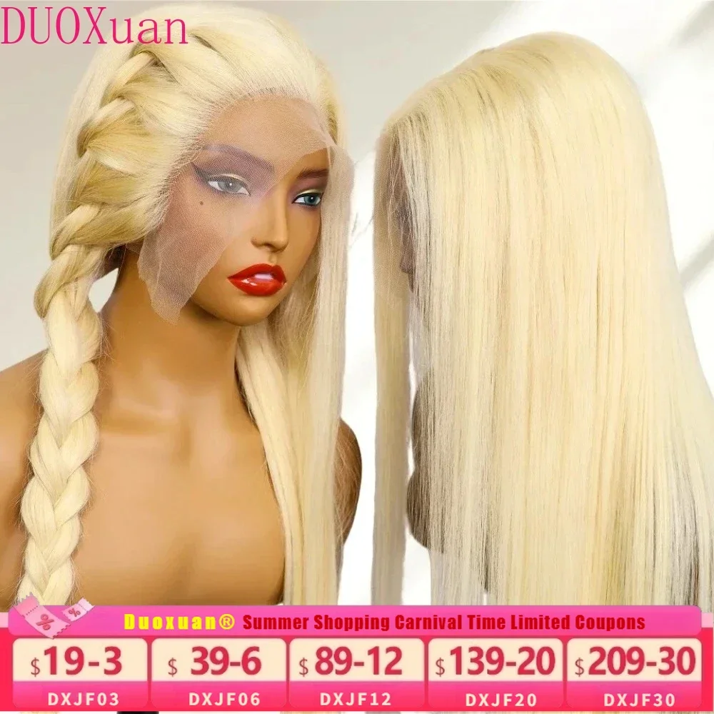 DUOXuan 40 Inch Blonde Straight Wigs 13x6 HD Lace Frontal Wig Highlight Human Hair Brazilian with Baby Hair Glueless Pre Plucked
DUOXuan 40 Inch Blonde Straight Wigs 13x6 HD Lace Frontal Wig Highlight Human Hair Brazilian with Baby Hair Glueless Pre Plucked