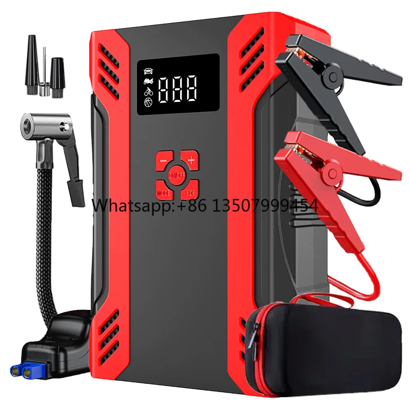 4-in-1 Multi-Function Car Jump Starter with Air Compressor Pump 3000A Peak Current 37000mAh Battery 7 BAR Pressure 12V Portable
4-in-1 Multi-Function Car Jump Starter with Air Compressor Pump 3000A Peak Current 37000mAh Battery 7 BAR Pressure 12V Portable