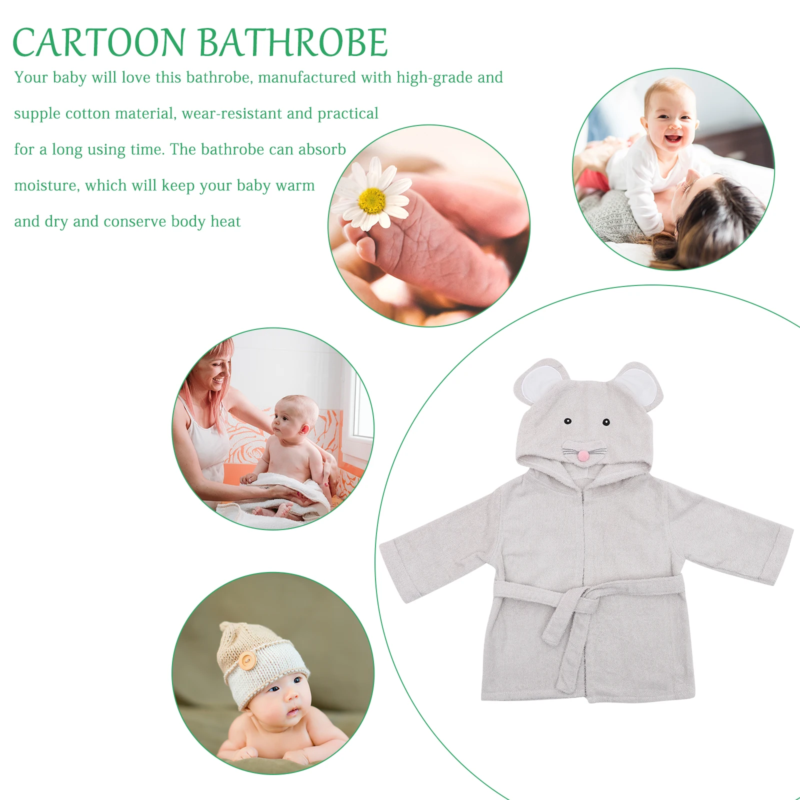 Kids Cartoon Bathrobe Grey Cotton Infant Girl Boy Toddler Robe Towel Gift Shower Birthday Christmas
Kids Cartoon Bathrobe Grey Cotton Infant Girl Boy Toddler Robe Towel Gift Shower Birthday Christmas