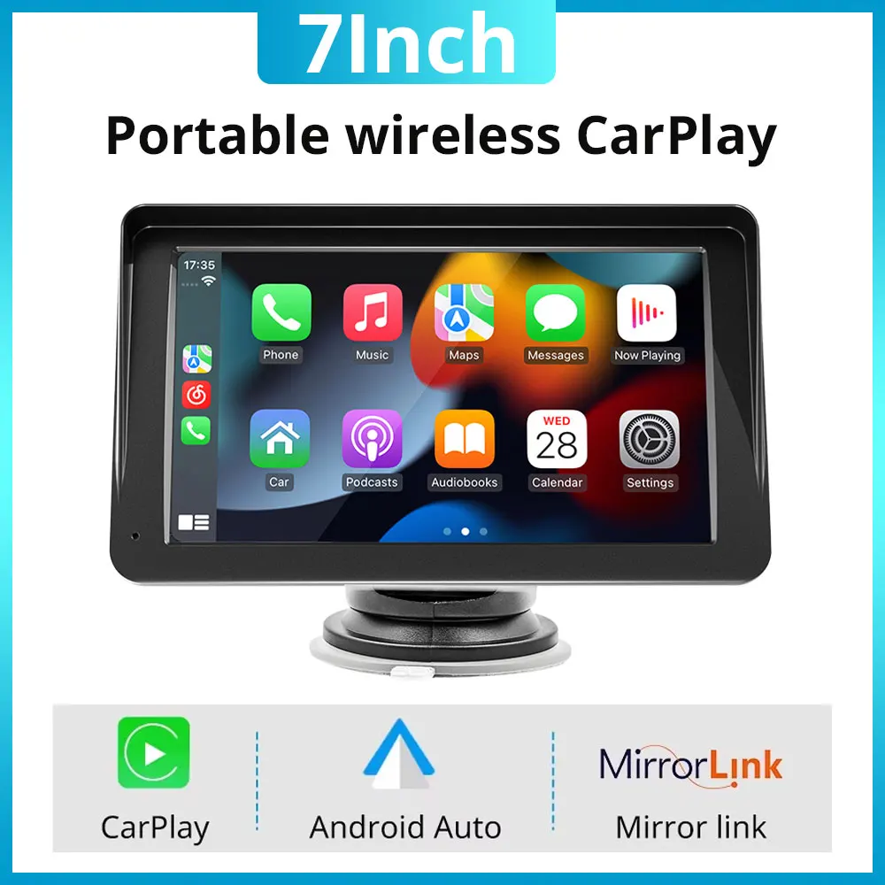 7 inch Car Radio Multimedia Video Player Portable Wireless CarPlay Android Auto IPS Touch Screen AUX Input USB BT Car Universal
7 inch Car Radio Multimedia Video Player Portable Wireless CarPlay Android Auto IPS Touch Screen AUX Input USB BT Car Universal