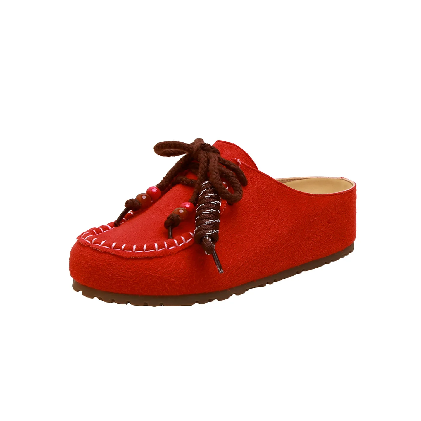 Retro Beaded Slip On Thick Heel Sandals Women's Round Toe Shallow Mouth Half Slippers Casual Outdoor Wear Flat Baotou Slippers
Retro Beaded Slip On Thick Heel Sandals Women's Round Toe Shallow Mouth Half Slippers Casual Outdoor Wear Flat Baotou Slippers