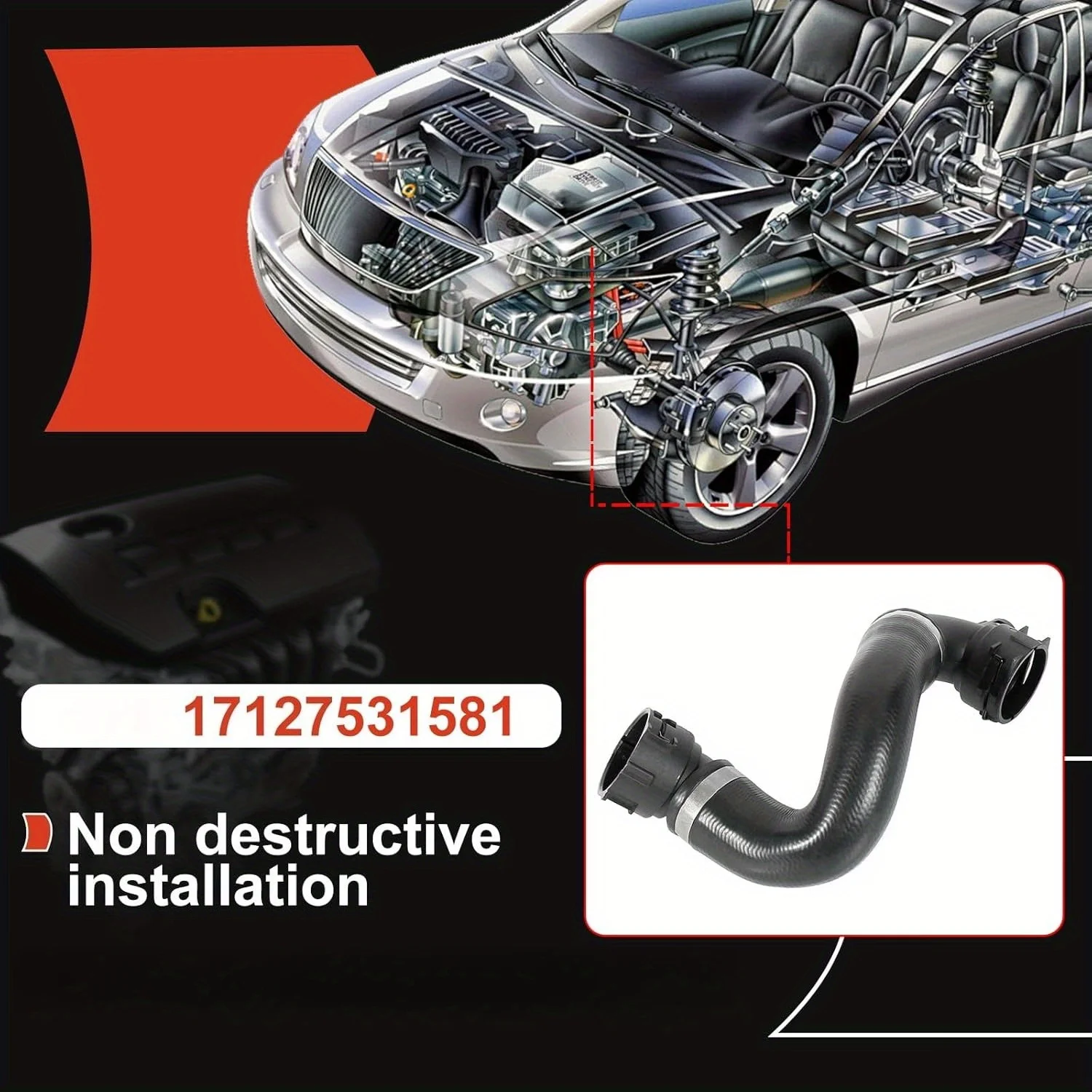 For BMW 3 Series 2005-2012 E90 325i 325xi 328i 328xi 330i Base 3.0L L6 OE#A17127531581 A3192220022 Down Engine Radiator Hose
For BMW 3 Series 2005-2012 E90 325i 325xi 328i 328xi 330i Base 3.0L L6 OE#A17127531581 A3192220022 Down Engine Radiator Hose