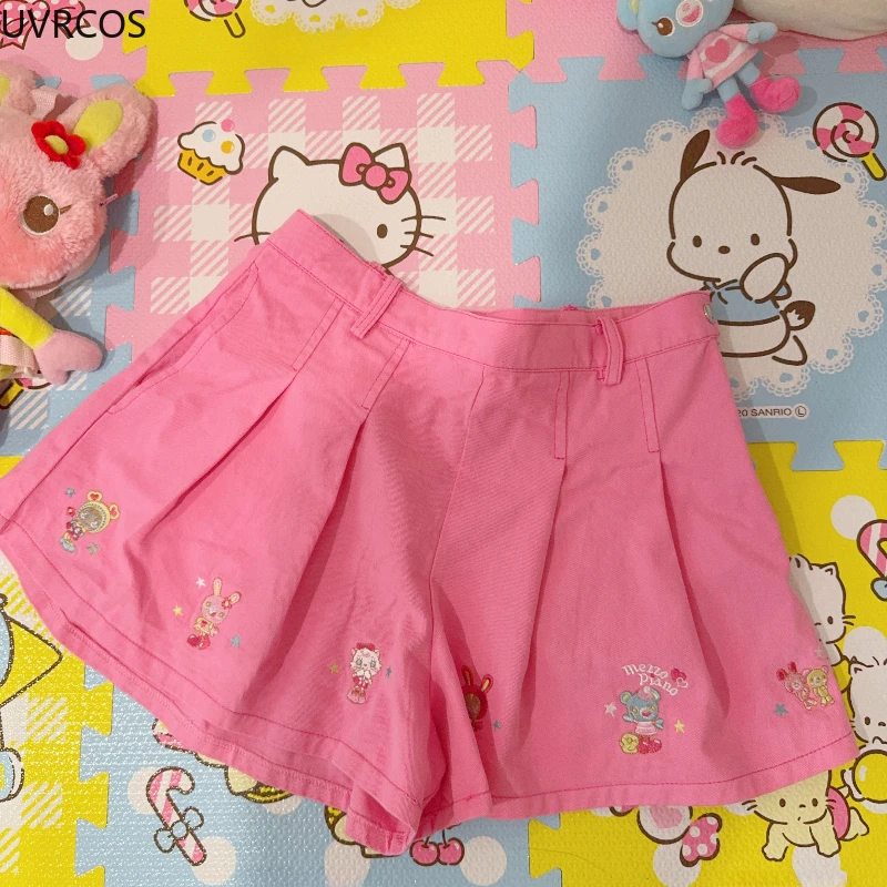Pink Sweet Lolita Style Cake Mini Skirts Japan Kawaii Women Cartoon Embroidery Pantskirt Y2k Aesthetic Short Skirt Faldas Mujer
Pink Sweet Lolita Style Cake Mini Skirts Japan Kawaii Women Cartoon Embroidery Pantskirt Y2k Aesthetic Short Skirt Faldas Mujer