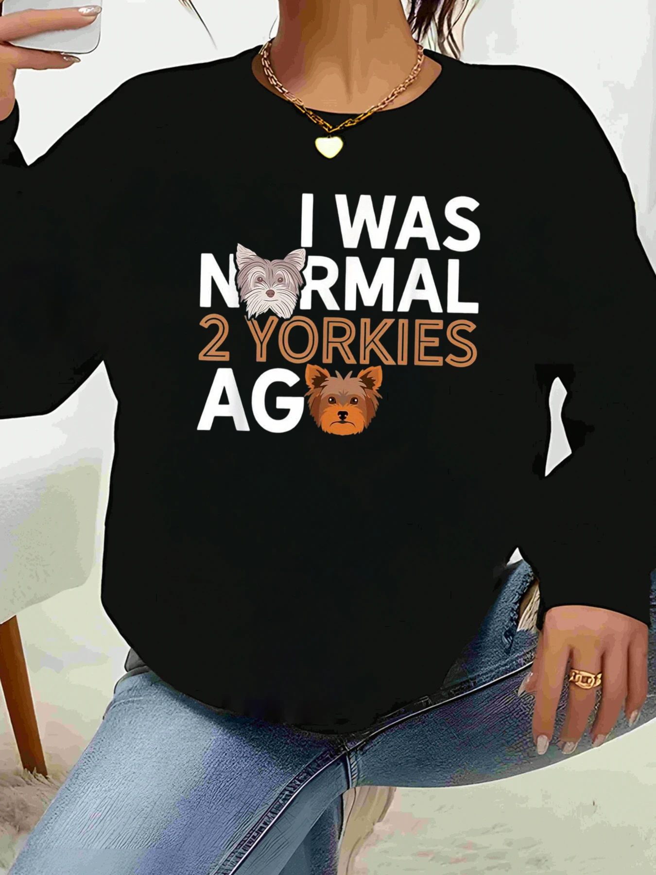 Толстовка с принтом собаки йорка I Was Normal 2, толстовка Yorkies Ago, повседневная одежда для женщин-любителей собак
Толстовка с принтом собаки йорка I Was Normal 2, толстовка Yorkies Ago, повседневная одежда для женщин-любителей собак