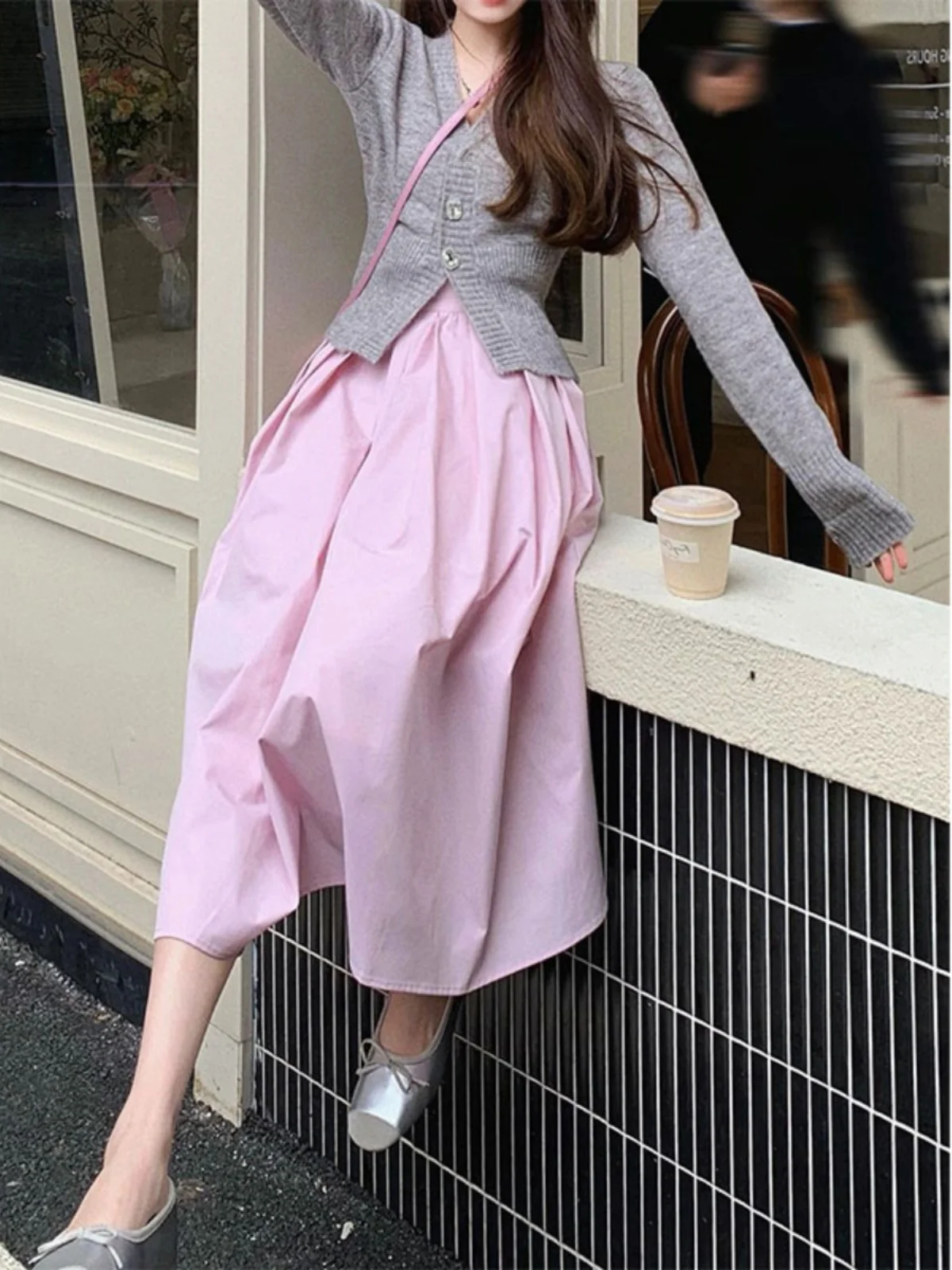 Ele Pink High Waist A-Line Midi Skirt Women's Spring Summer Versatile Umbrella Skirt Sli Casual High Waist f-length
Ele Pink High Waist A-Line Midi Skirt Women's Spring Summer Versatile Umbrella Skirt Sli Casual High Waist f-length