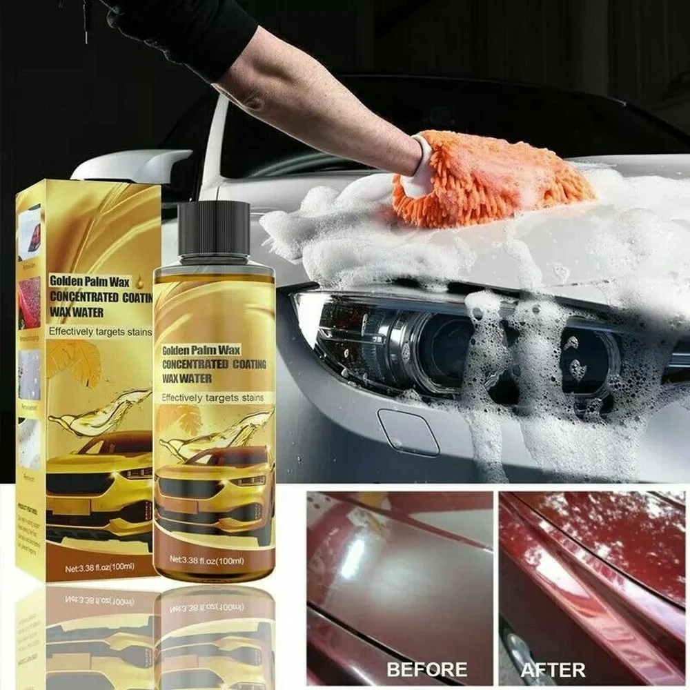 3-in-1 100ml Car Wash Wax Automotive Golden Palm Wax Concentrated Quick Coating Wax Car Paint Care
3-in-1 100ml Car Wash Wax Automotive Golden Palm Wax Concentrated Quick Coating Wax Car Paint Care