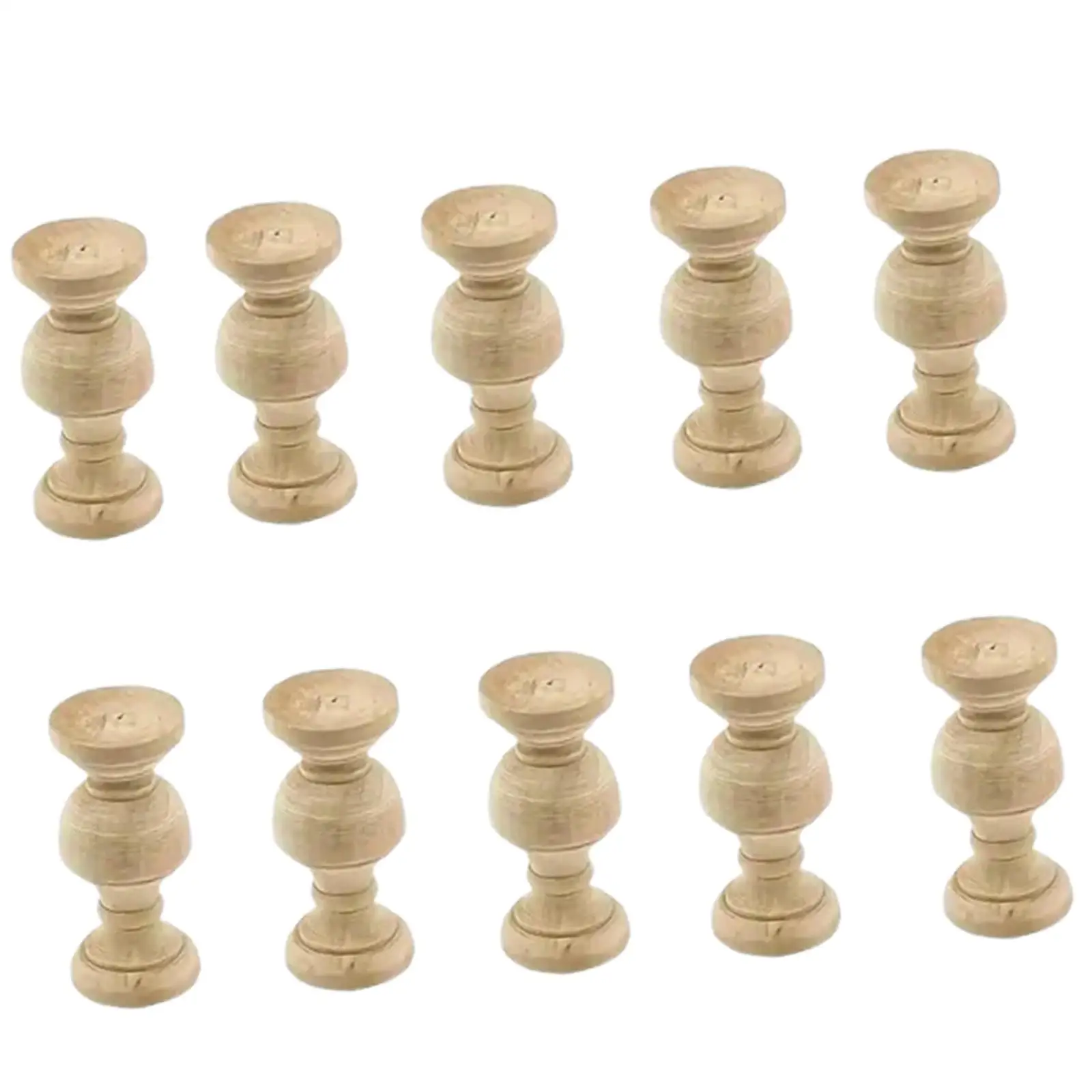 10 Pieces Wood Finials Unfinished Rustic Wooden Ornaments Home Decoration for Indoor Use Delicate DIY Craft Decorative Toppers
10 Pieces Wood Finials Unfinished Rustic Wooden Ornaments Home Decoration for Indoor Use Delicate DIY Craft Decorative Toppers