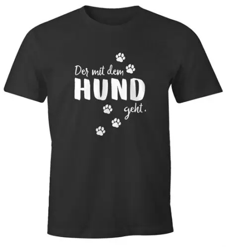 Herren T-Shirt mit Hundemotiv Der mit dem Hund geht Pfoten Pfotenabdrücke Shirt
Herren T-Shirt mit Hundemotiv Der mit dem Hund geht Pfoten Pfotenabdrücke Shirt