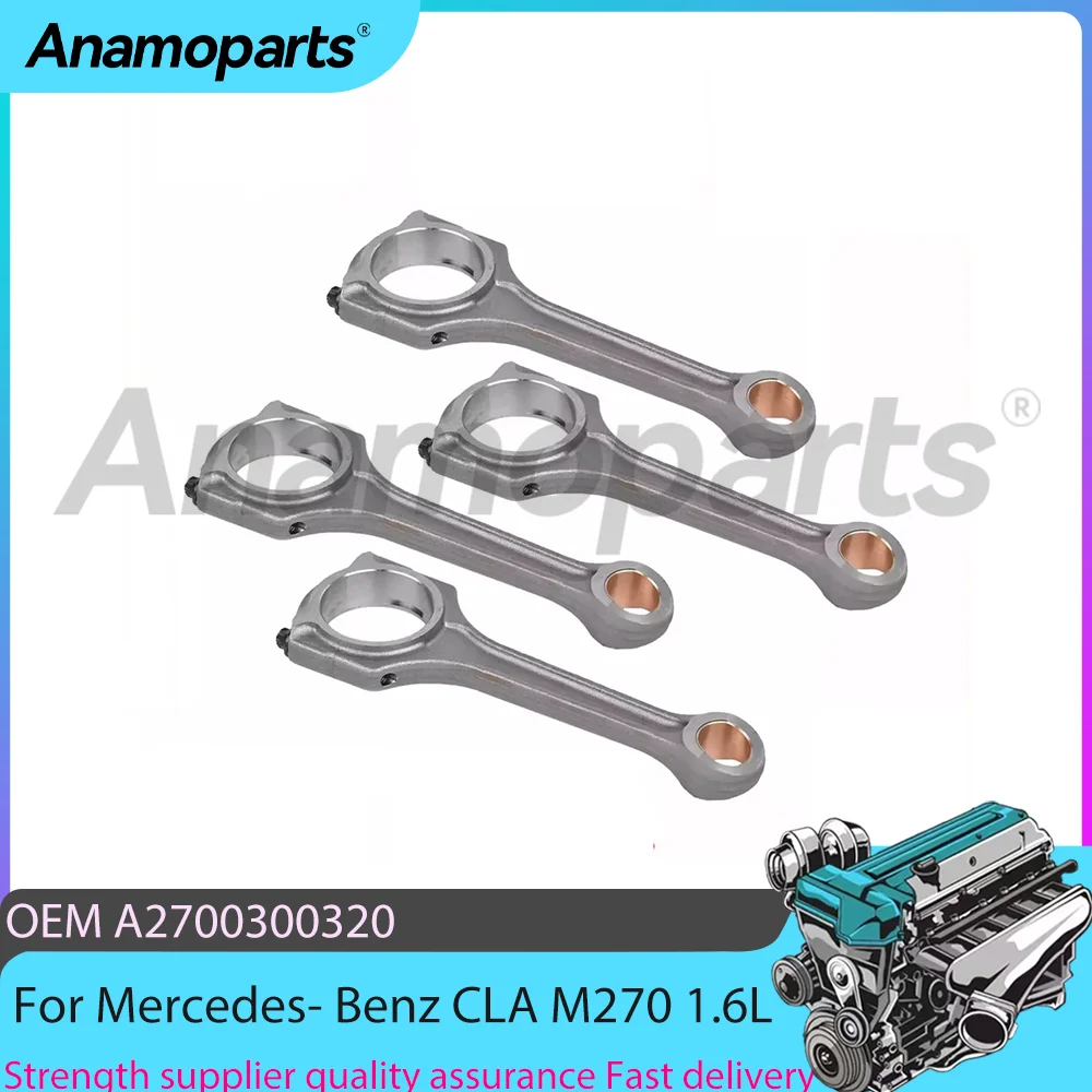 Engine 4 pcs Connecting Rod Fit 1.6T l4 GAS For Mercedes-Benz A160 W176 C-Class C204 GLA200 M270 M274 1.6T A2700300320 2011-2019
Engine 4 pcs Connecting Rod Fit 1.6T l4 GAS For Mercedes-Benz A160 W176 C-Class C204 GLA200 M270 M274 1.6T A2700300320 2011-2019