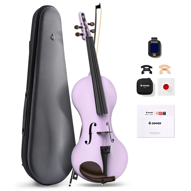 Carbon Fiber Violin 4/4 DONNER RISING-V Model
Carbon Fiber Violin 4/4 DONNER RISING-V Model