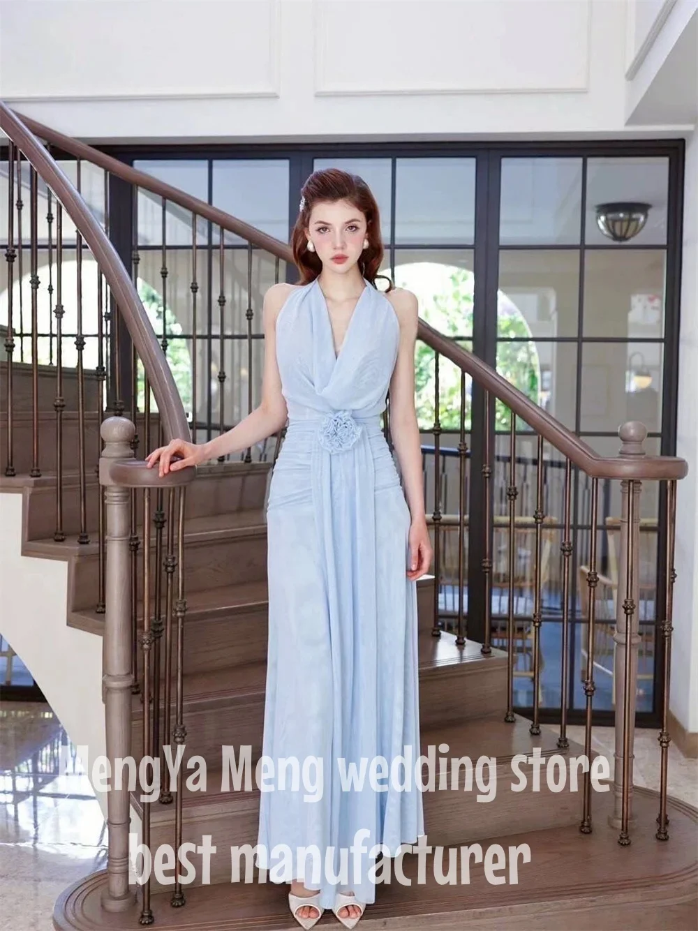 ZHUISHU индивидуальный современный стиль элегантный шифоновый драпированный цветок ручной работы прямой Холтер длиной до щиколотки платья на заказ случай
ZHUISHU индивидуальный современный стиль элегантный шифоновый драпированный цветок ручной работы прямой Холтер длиной до щиколотки платья на заказ случай