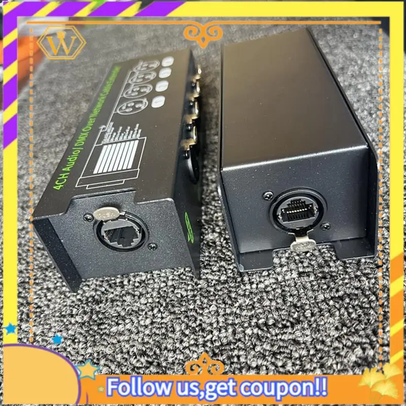 Latest-1Pair 4-Channel 6.5 + 3-Pin XLR Audio/DMX Over Network Cable Extender DMX512 Network Signal Extender 1 Male+1 Female
Latest-1Pair 4-Channel 6.5 + 3-Pin XLR Audio/DMX Over Network Cable Extender DMX512 Network Signal Extender 1 Male+1 Female