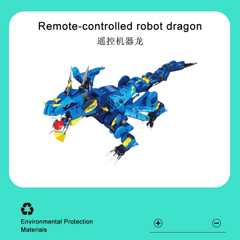 MOULD KING 13147 Variety Building Blocks Series:Dragon Shaped Creative Remote Control Robot Puzzle Assembling Toy Model
MOULD KING 13147 Variety Building Blocks Series:Dragon Shaped Creative Remote Control Robot Puzzle Assembling Toy Model
