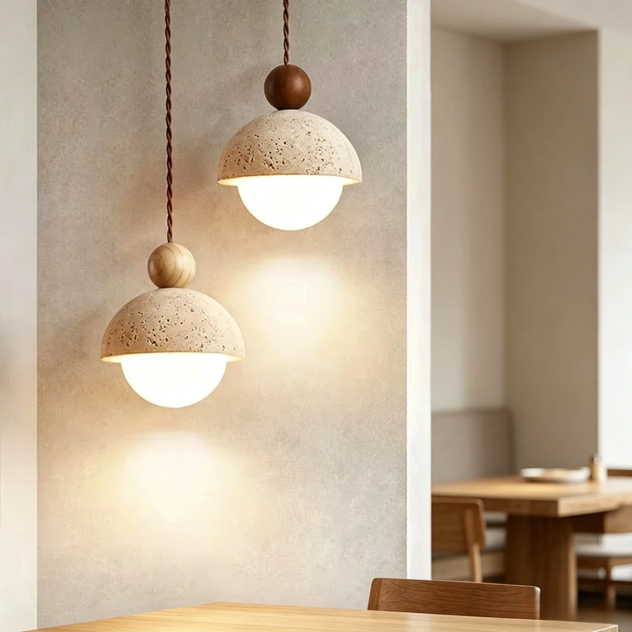 Japanese Style Yellow Travertine Pendant Light, Wabi-Sabi Stone Chandeliers for Kitchen Island Bedroom Bedside Home Decor LED
Japanese Style Yellow Travertine Pendant Light, Wabi-Sabi Stone Chandeliers for Kitchen Island Bedroom Bedside Home Decor LED