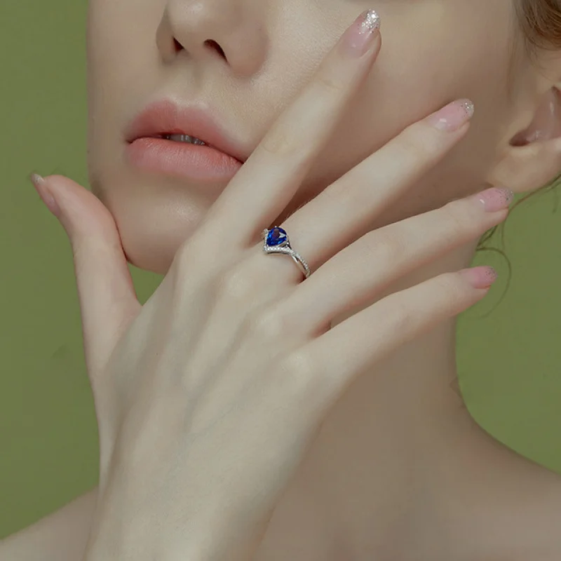 New Elegant Fashion Water Drop Shape Sapphire Open for Women Cluster Zircon Colorful Gemstone Adjustable Ring
New Elegant Fashion Water Drop Shape Sapphire Open for Women Cluster Zircon Colorful Gemstone Adjustable Ring