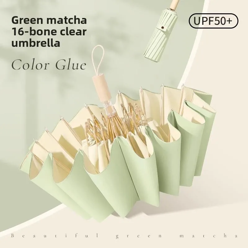 Women's Umbrella Sunade Windproof UV Protection Glue Simple Sle Tee Fold Umbrella Rain And Sun Dual Use
Women's Umbrella Sunade Windproof UV Protection Glue Simple Sle Tee Fold Umbrella Rain And Sun Dual Use