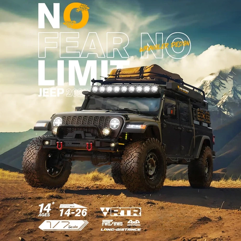 Control Model Car Crawler Buggy Adults Children's Toys Rlaarlo JK07 PRO Brushed 4WD RTR 1/7 RC Crawler Electric Remote 
Control Model Car Crawler Buggy Adults Children's Toys Rlaarlo JK07 PRO Brushed 4WD RTR 1/7 RC Crawler Electric Remote