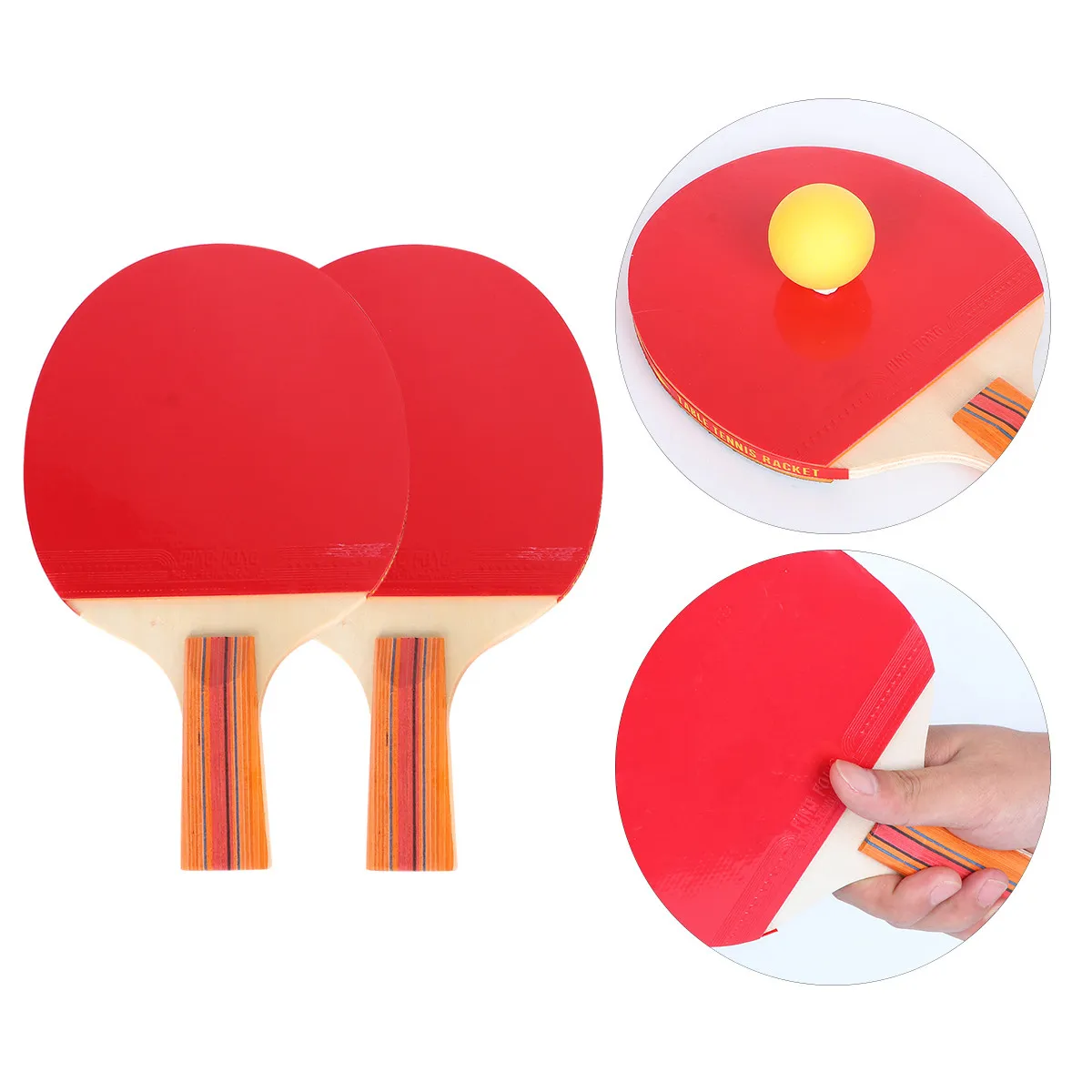 1Set Professional Table Tennis Racket Set with Anti-Slip Grip High-Elastic Surface for Training Beginners Experts Indoor Outdoor
1Set Professional Table Tennis Racket Set with Anti-Slip Grip High-Elastic Surface for Training Beginners Experts Indoor Outdoor