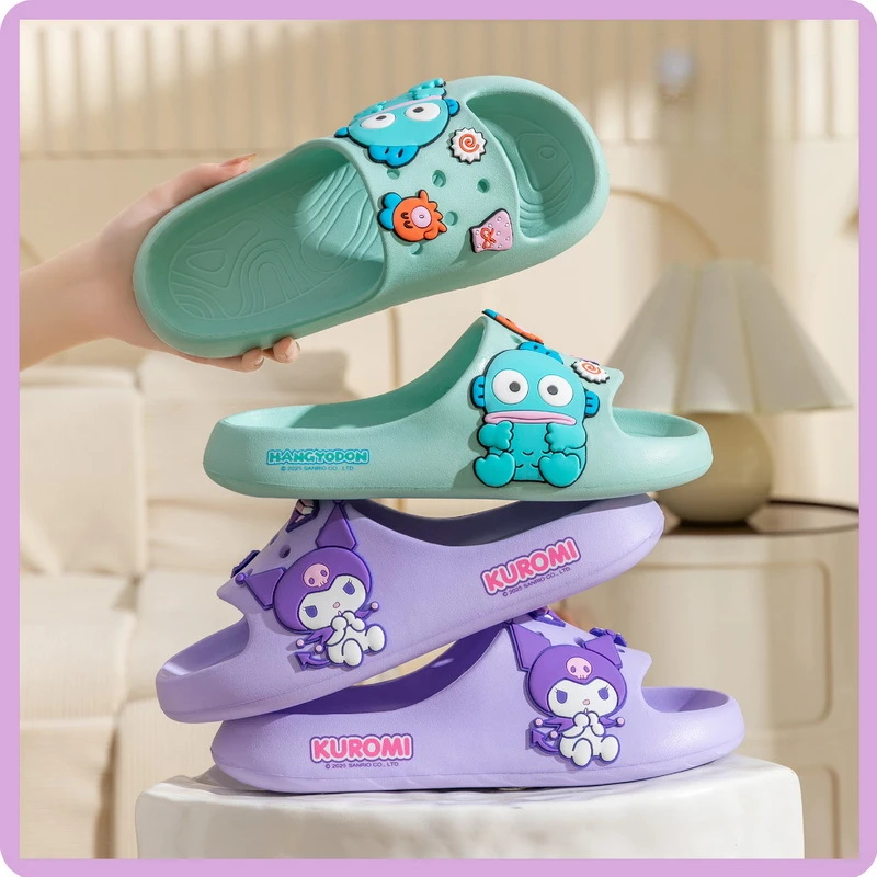 New Summer Slipper Anime Kuromi My Melody Hangyodon Hello Kitty Cartoon Non-slip Soft Bottom Indoor Bathroom Beach Sandals Shoes
New Summer Slipper Anime Kuromi My Melody Hangyodon Hello Kitty Cartoon Non-slip Soft Bottom Indoor Bathroom Beach Sandals Shoes