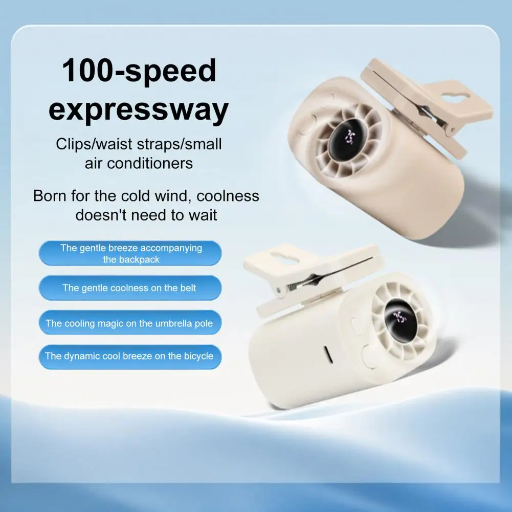 Shock-proof Outdoor Fan Portable Clip-on Mini Fan with 360 Degree Rotation Led Display Adjustable Speed Usb for Summer
Shock-proof Outdoor Fan Portable Clip-on Mini Fan with 360 Degree Rotation Led Display Adjustable Speed Usb for Summer