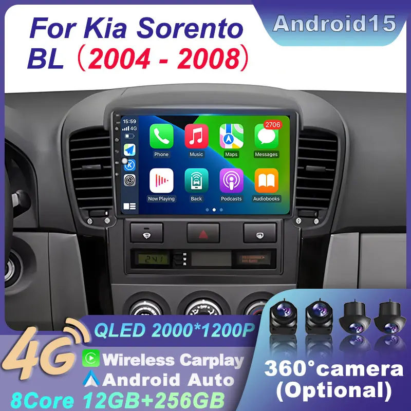 Android 15 For KIA Sorento BL 2004-2008 Car Radio Multimedia Video Player GPS Head Unit Wireless BT Navigation Stereo 4G Carplay
Android 15 For KIA Sorento BL 2004-2008 Car Radio Multimedia Video Player GPS Head Unit Wireless BT Navigation Stereo 4G Carplay