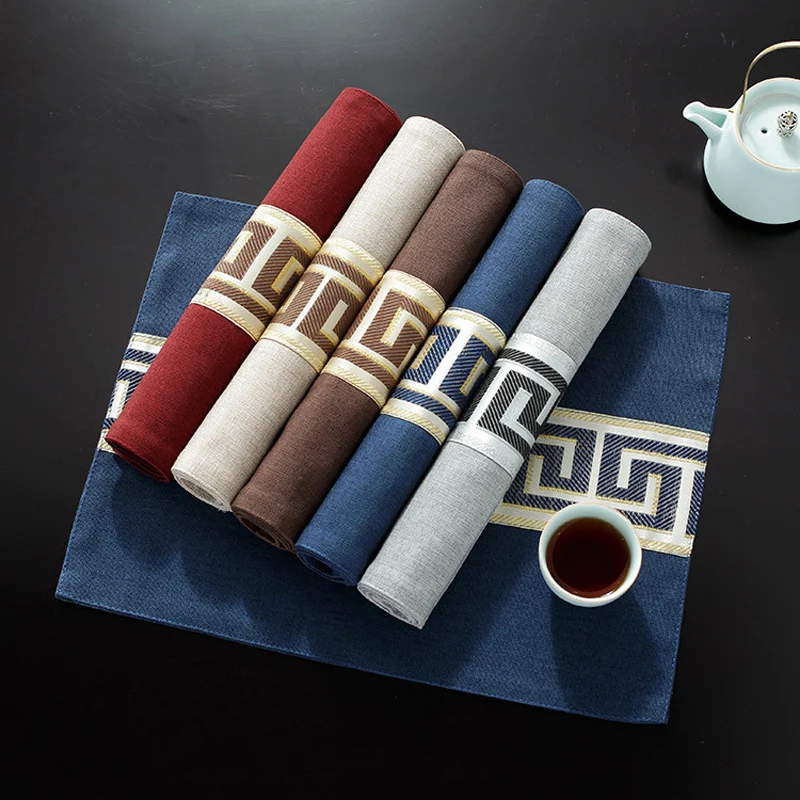 Chinese Style Placemats for Dining Table Double Side Cotton Linen Place Mat Set inKitchen Insulation Dinner Mat Anti-hot
Chinese Style Placemats for Dining Table Double Side Cotton Linen Place Mat Set inKitchen Insulation Dinner Mat Anti-hot
