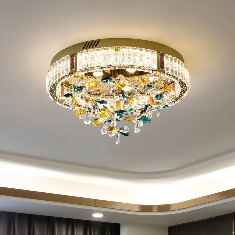 Luxury Colorful Crystal Flower LED Bedroom Ceiling Lamps Modern Home Decor Dining Room Round Ceiling Lights LED Lustres Fixtures
Luxury Colorful Crystal Flower LED Bedroom Ceiling Lamps Modern Home Decor Dining Room Round Ceiling Lights LED Lustres Fixtures