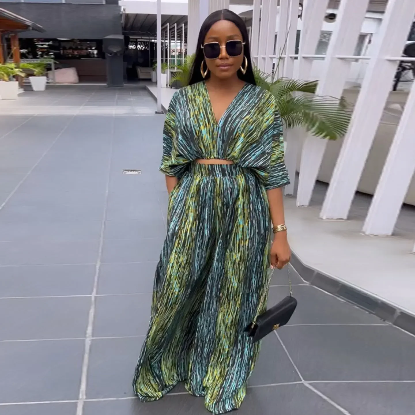 Trend Printed Tshirt Tops Women Two Piece Sets Outfits Straight Pants Clothing V-neck Short Sleeve Tops Wide Leg Loose Pants
Trend Printed Tshirt Tops Women Two Piece Sets Outfits Straight Pants Clothing V-neck Short Sleeve Tops Wide Leg Loose Pants