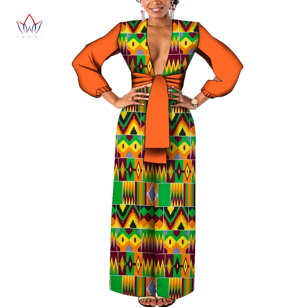 Bintarealwax Customized Size African Women Jumpsuit Dashiki Casual Wide Leg Pants Long Sleeve Bodycon Africa Clothing WY9359
Bintarealwax Customized Size African Women Jumpsuit Dashiki Casual Wide Leg Pants Long Sleeve Bodycon Africa Clothing WY9359