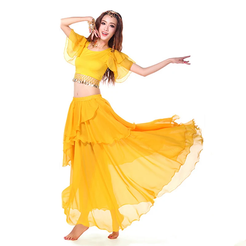 Indian Dance Costume Chiffon Performance Set Belly Dance Top Coins Hip Scarf Skirt Egyptian Adult Women Performance Skirt Outfit
Indian Dance Costume Chiffon Performance Set Belly Dance Top Coins Hip Scarf Skirt Egyptian Adult Women Performance Skirt Outfit