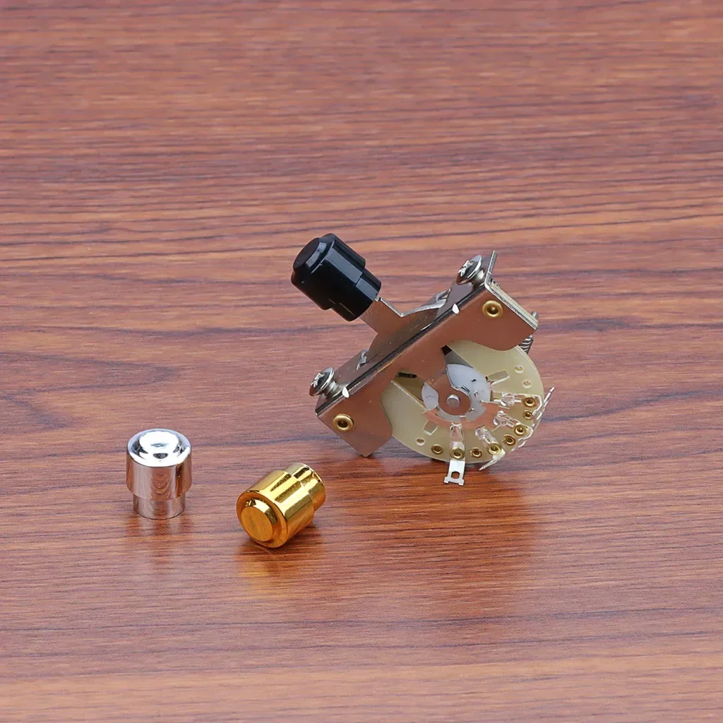 5-Way Guitar Pickup Blade Selector Switch with 3 Tips - Professional Electric Guitar Parts & Accessories
5-Way Guitar Pickup Blade Selector Switch with 3 Tips - Professional Electric Guitar Parts & Accessories
