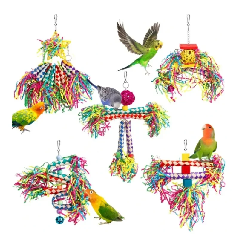 5-piece Parrot Toy Biting Toy Drawing Toy Finger Set Sichuan Pepper Wood Paper Silk Weaving Tube Toy Set
5-piece Parrot Toy Biting Toy Drawing Toy Finger Set Sichuan Pepper Wood Paper Silk Weaving Tube Toy Set