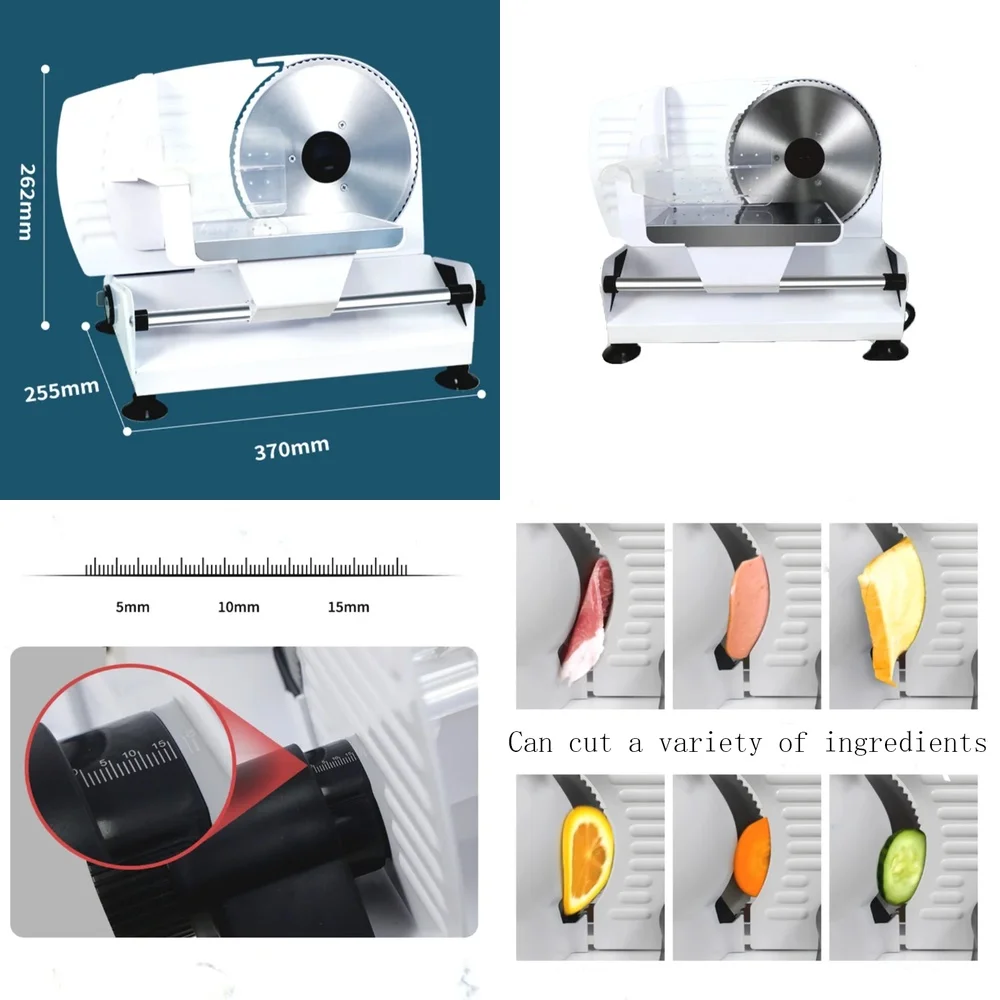 Electric Meat Slicer for Home Use Adjustable Thickness Frozen Mutton Ham Toast Slicing Machine Food Chopper Kitchen Appliance
Electric Meat Slicer for Home Use Adjustable Thickness Frozen Mutton Ham Toast Slicing Machine Food Chopper Kitchen Appliance