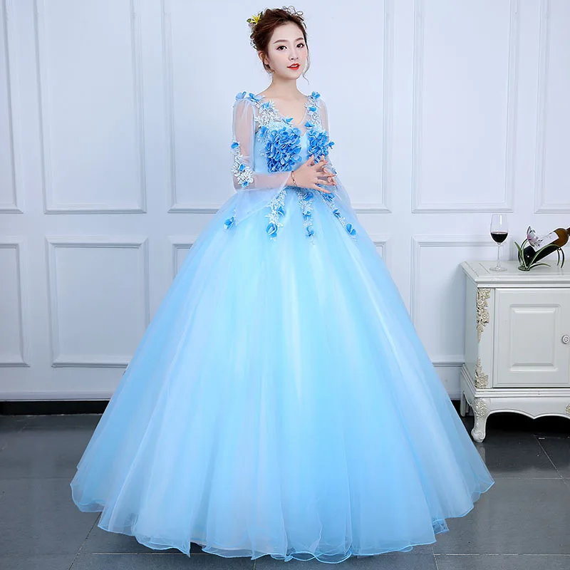Sky Blue Ball Gown Women Evening Dresses Appliques Prom Birthday Party Gowns Formal Occasion Vestido De Noche
Sky Blue Ball Gown Women Evening Dresses Appliques Prom Birthday Party Gowns Formal Occasion Vestido De Noche
