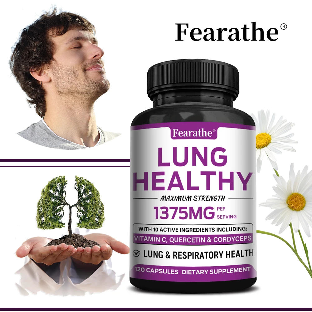 Lung Support Capsules - Quercetin, Bromelain, Stinging Nettle & Cordyceps, Detox, Respiratory Bronchial Health & Immune Support
Lung Support Capsules - Quercetin, Bromelain, Stinging Nettle & Cordyceps, Detox, Respiratory Bronchial Health & Immune Support