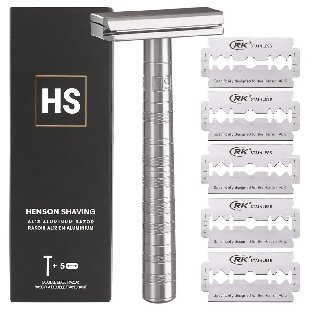 Dual-Edge Safety Razor with 5 Extra Blades - 30° Sharp Angle for Enhanced Precision and Blade Strength - Unisex Reusable Single
Dual-Edge Safety Razor with 5 Extra Blades - 30° Sharp Angle for Enhanced Precision and Blade Strength - Unisex Reusable Single