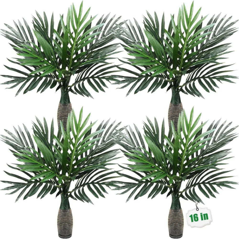 4 Pcs Mini Artificial Palm Tree, Faux Fake Tropical Plant Decoration Imitation Palm Leaf for Indoor Outdoor Home Office
4 Pcs Mini Artificial Palm Tree, Faux Fake Tropical Plant Decoration Imitation Palm Leaf for Indoor Outdoor Home Office