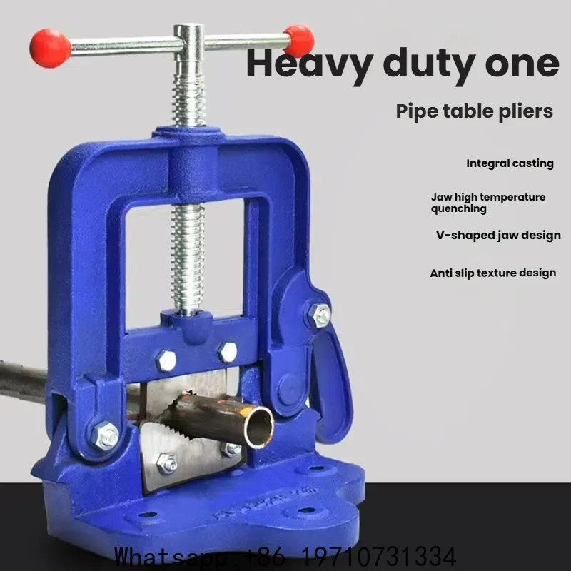 Heavy Duty Industrial Grade Cast Steel Pipe Vise Water Pipe Pliers Clamp, Pressure Bench Clamp, Steel Clamp, Pipe Vise
Heavy Duty Industrial Grade Cast Steel Pipe Vise Water Pipe Pliers Clamp, Pressure Bench Clamp, Steel Clamp, Pipe Vise