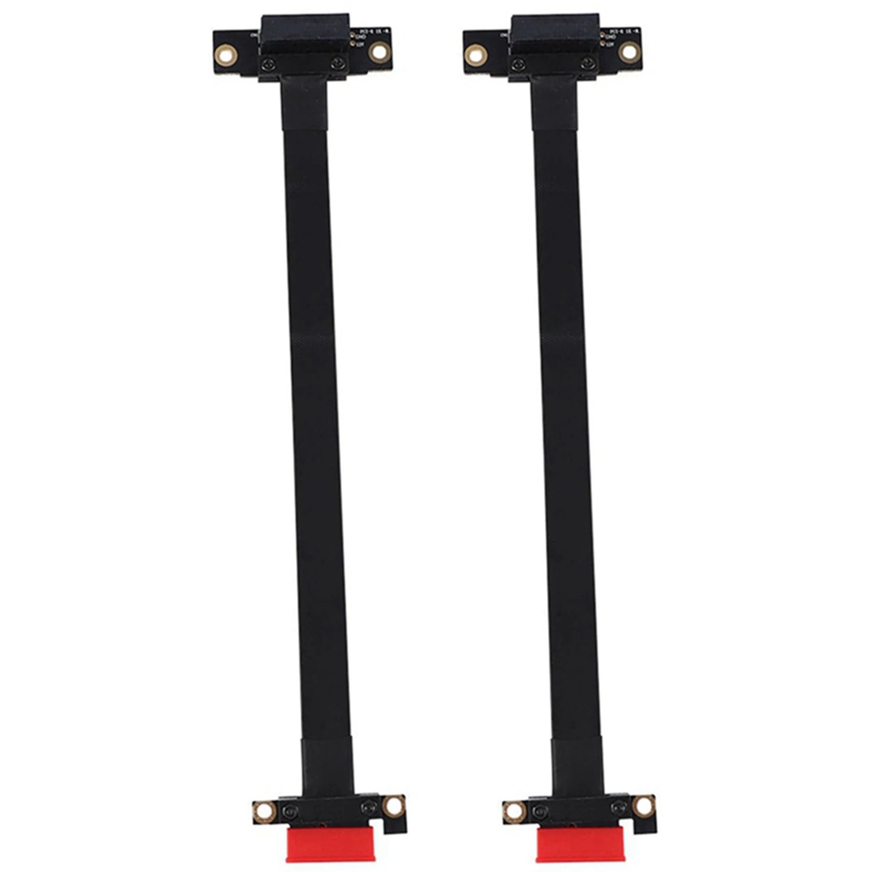 T64C! 2X 90 Degree Pci-E Pci Express 1X to 1X Slot Riser Card Converter Extender Ribbon Adapter Extension Cable Gold Plated
